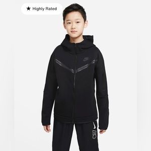 Boys Nike Tech NWT Fleece Full-Zip Hoodie